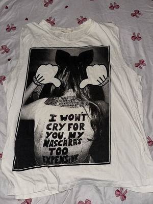 BSB White Muscle Tee Large used with Rock Print