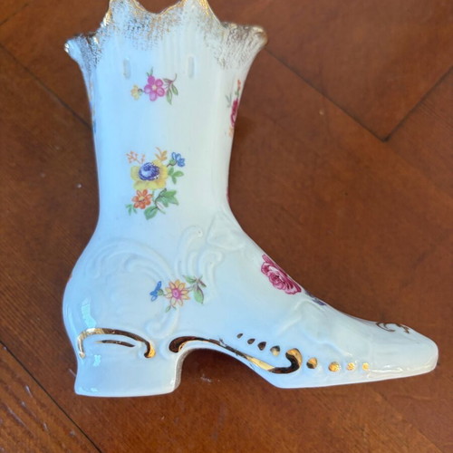 Dresden porcelain boot like new