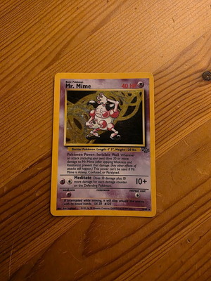 Pokémon Mr. Mime Holo Rare Card used, Jungle Set 1999