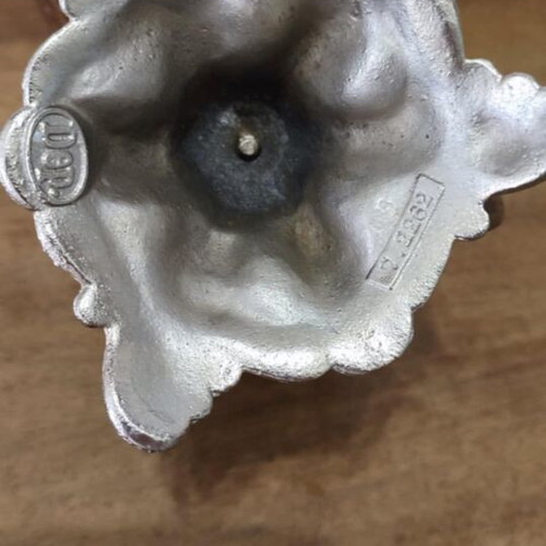 Vintage metal reception bell with rotary mechanism like new