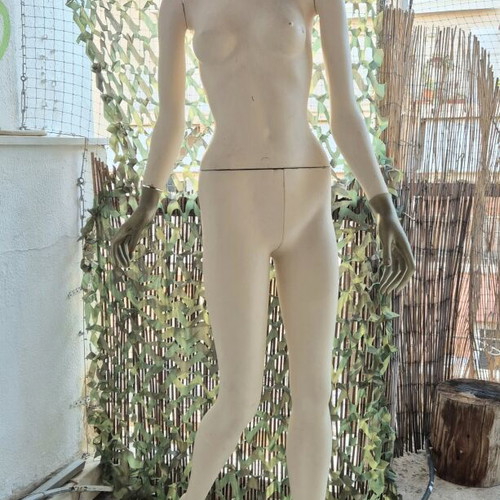 Vintage display mannequin used with metal base, 70s-80s style