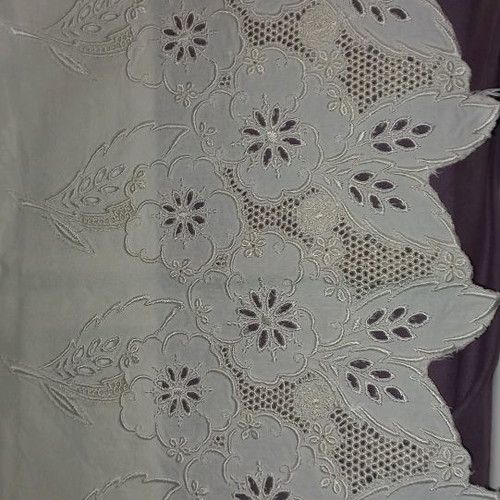 Handmade cutwork double bed sheet set used with pillowcases linen