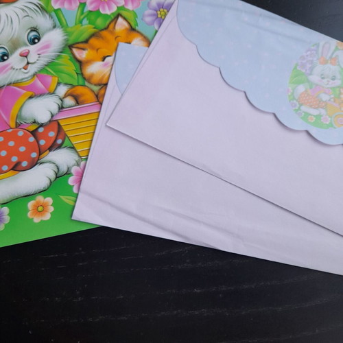 Letter writing set used x2 with squirrel and rabbit designs