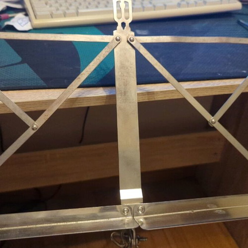 Wittner metal German music stand used with tilt adjustment