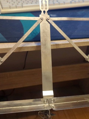 Wittner metal German music stand used with tilt adjustment