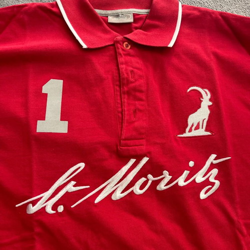 ST.MORITZ Polo Shirt Men XL New Red