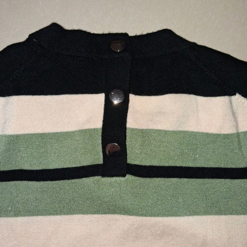 Zara blouse short-sleeve striped like new, size M
