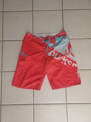 Quiksilver μαγιό βερμούδα σαν καινούργιο, νούμερο 30, κόκκινο και τιρκουάζ