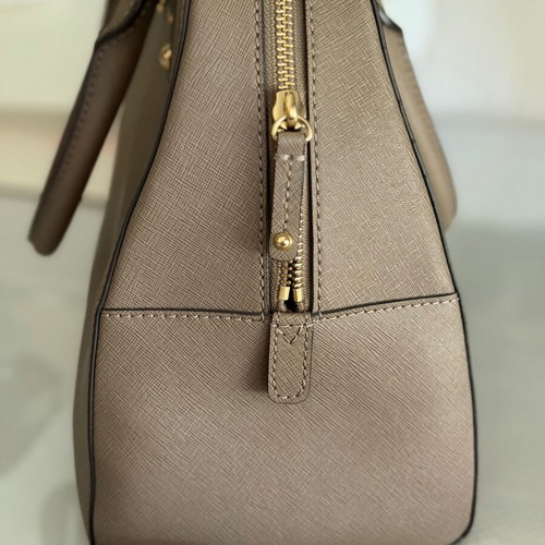 Michael Kors handbag new with shoulder strap, gray beige