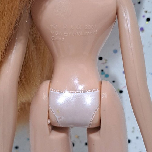 Bratz Sleep Over Meygan rare nude doll like new with minor flaws