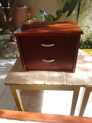 Cabinet with two drawers used