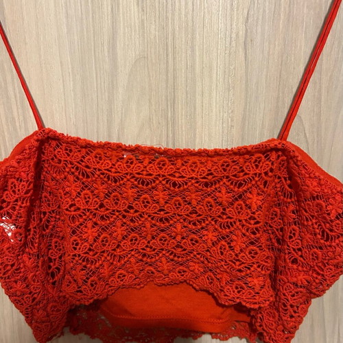 Zara crop top coral color like new