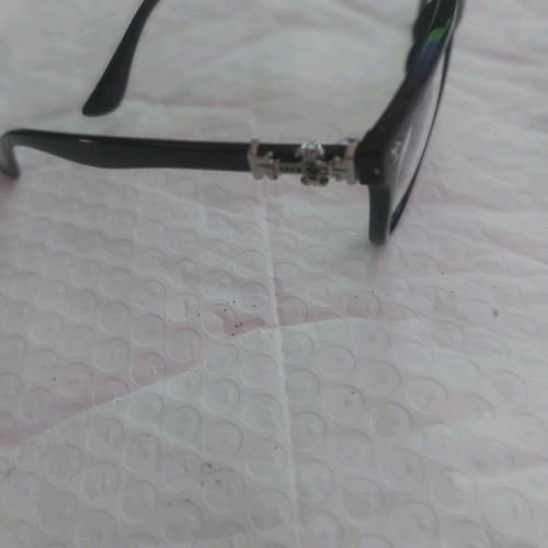 Frames for prescription glasses new, black with cross decoration