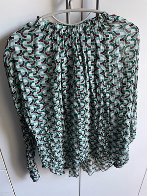 Zara XL blouse thin semi-transparent multicolor like new