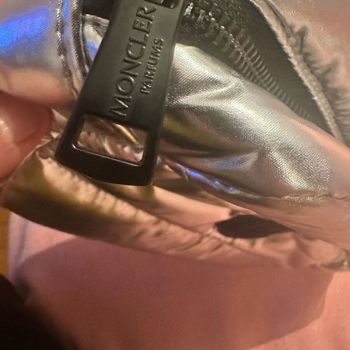 Moncler toiletry bag new silver
