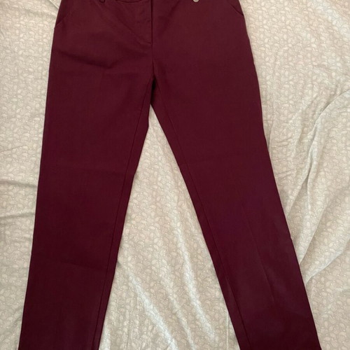 Celestino burgundy pants size M like new