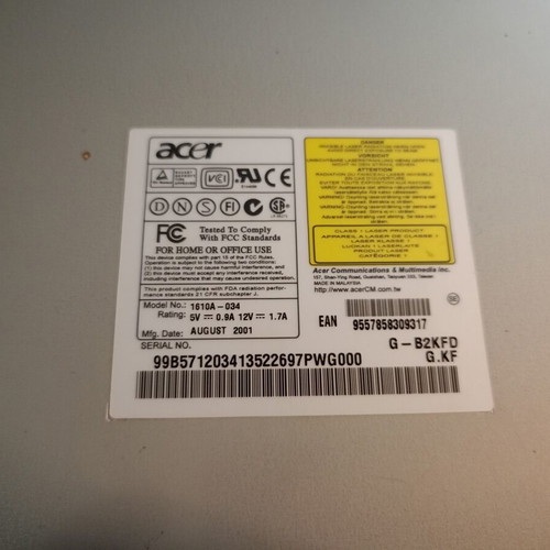 LG GSA-4163B DVDRW and Acer CDRW drive used