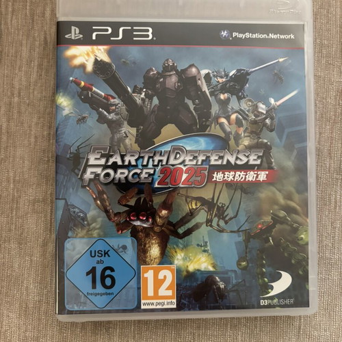 Earth Defense Force 2025 PlayStation 3 game, complete