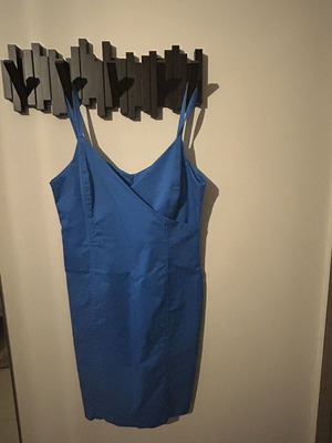 Forel blue dress size 40 L like new