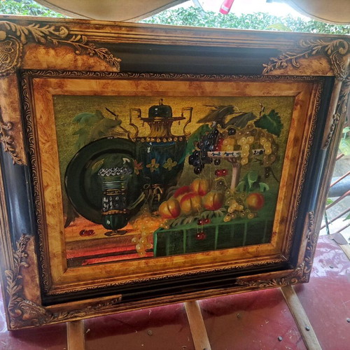 Fruit-themed painting like new, 50x60 cm with frame