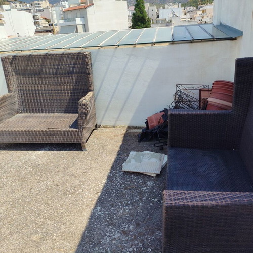 Bamboo-style outdoor sofa
