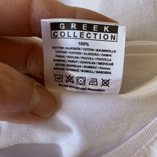 T-shirt from Crete new, size M, white with glitter design