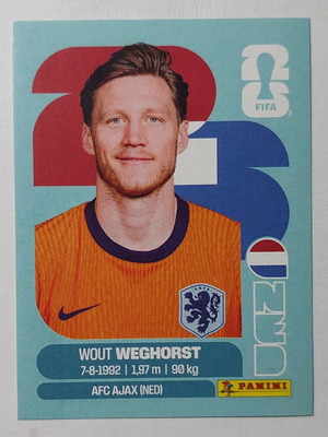 Стикер FIFA World Cup 2026 Wout Weghorst Нидерландия нов