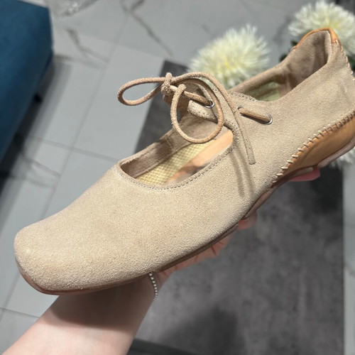 Nautica beige suede ballet flats size 37 like new
