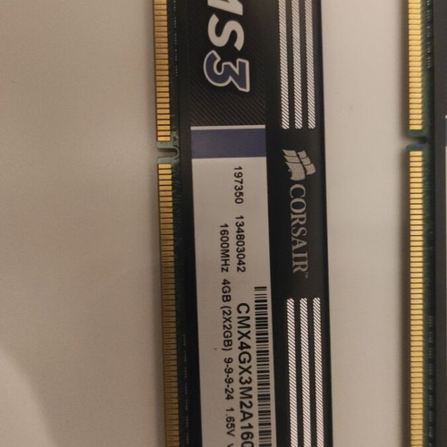 Corsair RAM 4GB (2x2GB) DDR3 used, pack of 6