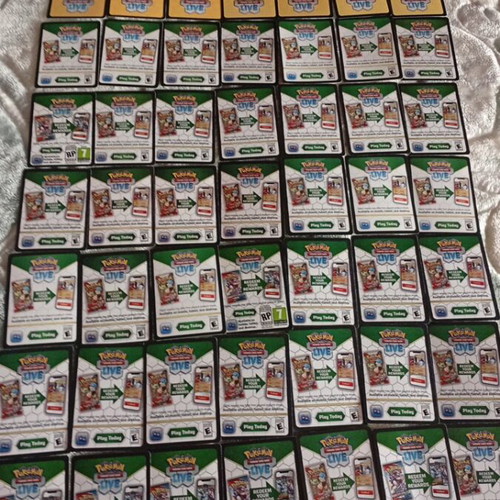 Qr codes unused, pack of 49 for Pokemon TCG Live