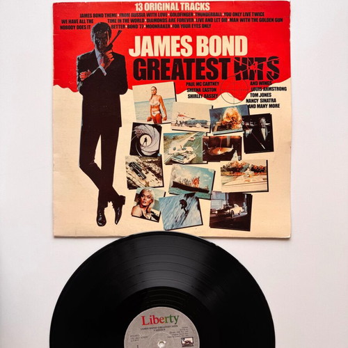 James Bond Greatest Hits LP used, Greek edition 1982, classic