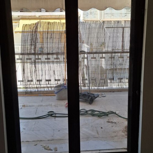 Sliding aluminum doors with shutters used, 3 double and 2 single