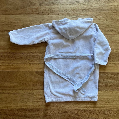 NIMA HOME bathrobe used for 2-year-old child, light gray unisex