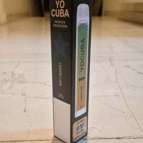 Yo Cuba Disposable Vape Lemon & Lime 600 puffs new