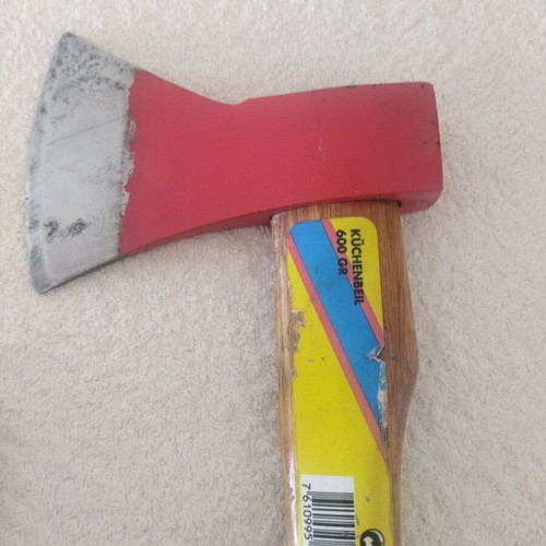 Hand tools used: chisel, axe, hammer
