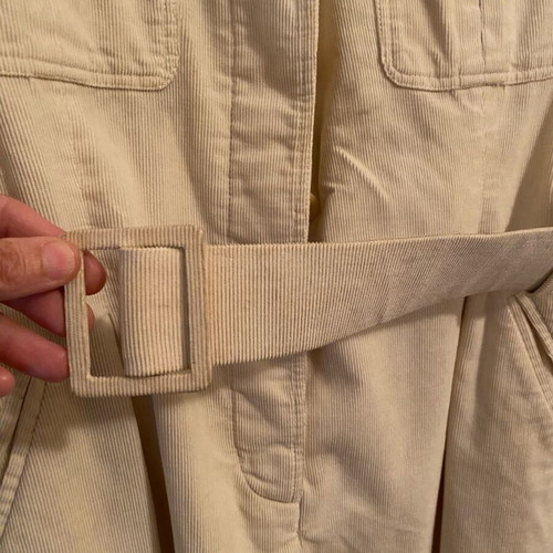 Trussardi corduroy salopette like new, beige