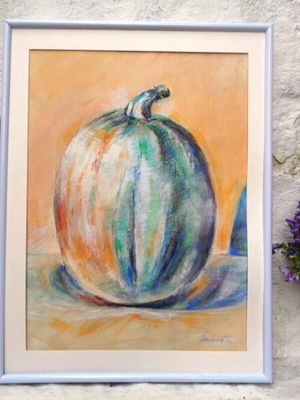 Pastel painting Pumpkin 40×30 cm new
