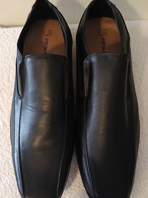 Primark men's black moccasins size 45 new