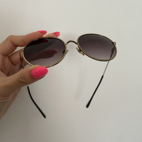 Ana Hickmann sunglasses used with metal frame, gold color