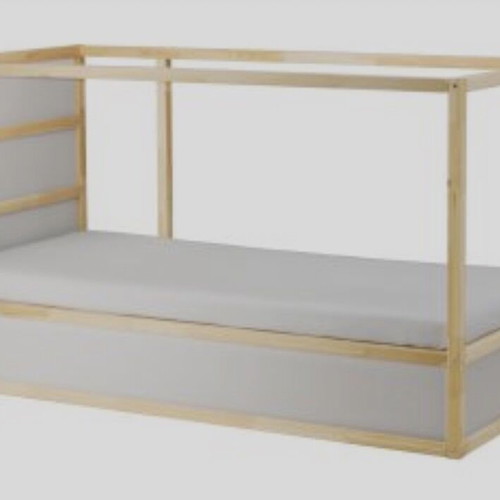 Kura bed/loft bed like new with orthopedic mattress