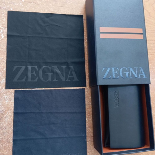 Zegna Luxury Sunglasses like new, gray acetate frame