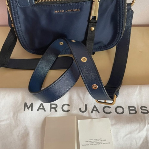 Marc Jacobs crossbody bag, navy blue with gold hardware
