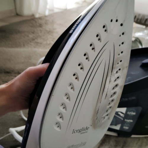 Stiroplus SP-2010 used iron with wear on ceramic plate