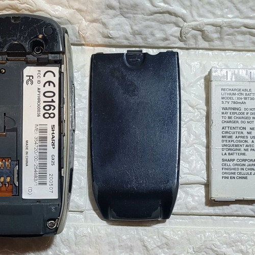 Sharp GX25 cell phone used blue with camera up to 7.9 MPixel