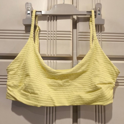 Bikini top new, yellow, H&M, size L