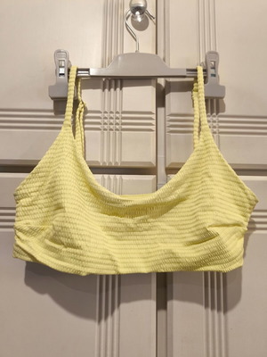Bikini top new, yellow, H&M, size L