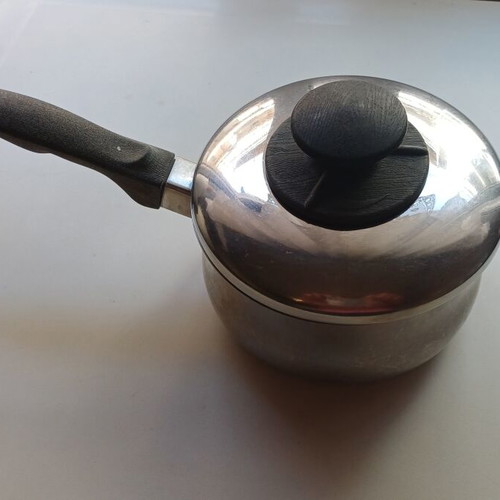 Milk saucepan used, small with lid