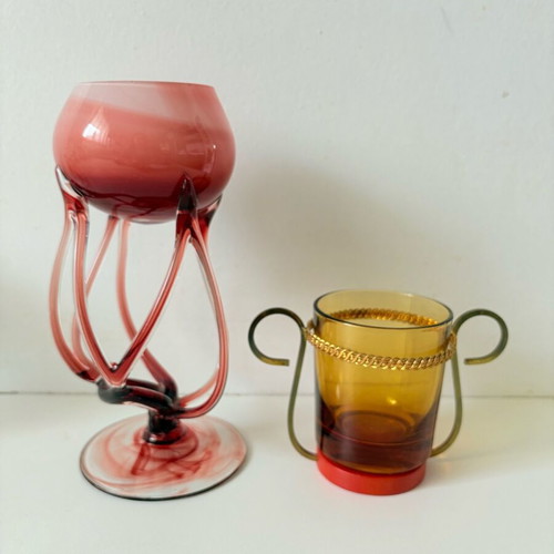 Glass containers for candles like new
