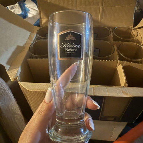 Kaiser beer glasses like new, pack of 10