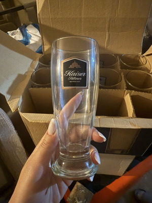 Kaiser beer glasses like new, pack of 10